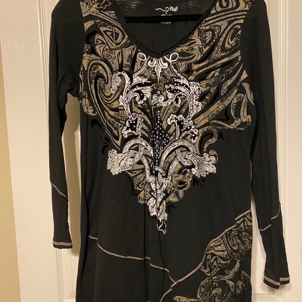 Long Tunic Bling Top
